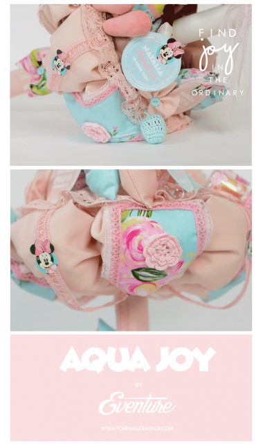Lumanare de botez pentru fete cu Minnie Mouse, 65x4 cm, Aqua Joy  4